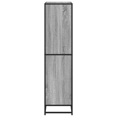 Kirjahylly harmaa Sonoma 80,5x35x139 cm tekninen puu