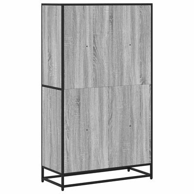 Kirjahylly harmaa Sonoma 80,5x35x139 cm tekninen puu