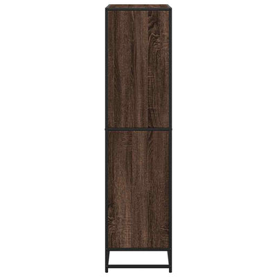 Kirjahylly ruskea tammi 80,5x35x139 cm tekninen puu