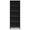Musta kirjahylly Adalber 60x35x170,5cm (puinen)