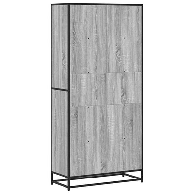 Kirjahylly harmaa Sonoma 80,5x35x170,5 cm tekninen puu