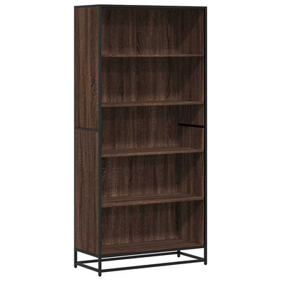 Kirjahylly ruskea tammi 80,5x35x170,5 cm tekninen puu