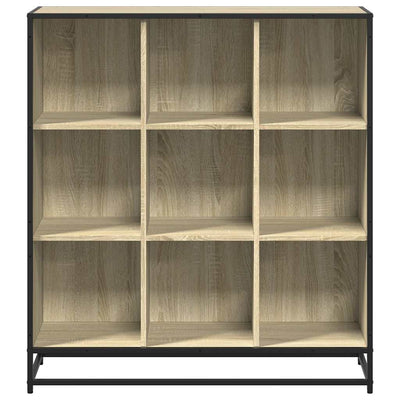 Kirjahylly Sonoma-tammi 97,5x33x107,5 cm tekninen puu/metalli