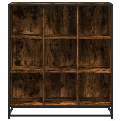 Kirjahylly savutammi 97,5x33x107,5 cm tekninen puu ja metalli