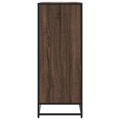 Kenkäkaappi ruskea tammi 75x38x97,5 cm tekninen puu