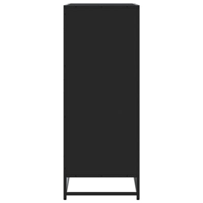 Kenkäkaappi musta 75x38x97,5 cm tekninen puu