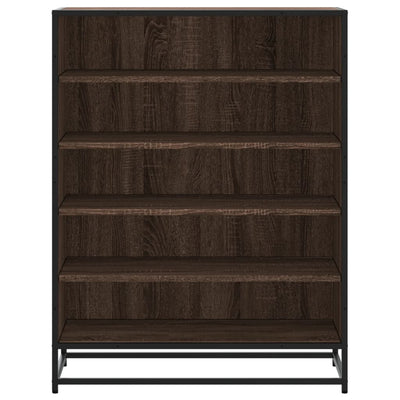 Kenkäkaappi ruskea tammi 75x38x97,5 cm tekninen puu