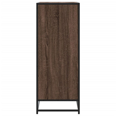 Kenkäkaappi ruskea tammi 75x38x97,5 cm tekninen puu
