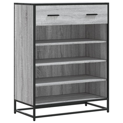 Kenkäkaappi harmaa Sonoma 75x38x97,5 cm tekninen puu