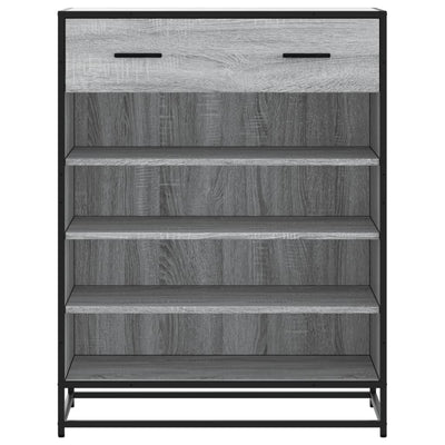 Kenkäkaappi harmaa Sonoma 75x38x97,5 cm tekninen puu