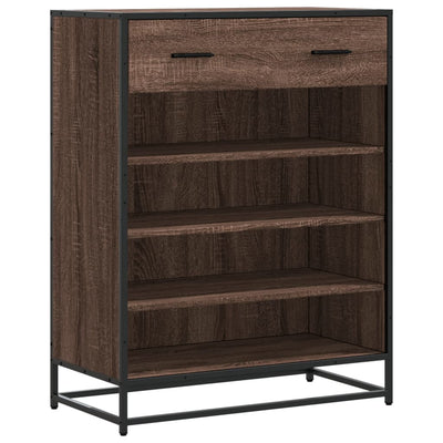 Ruskea kenkäkaappi Malania 75x38x97,5cm (tammi, puinen)