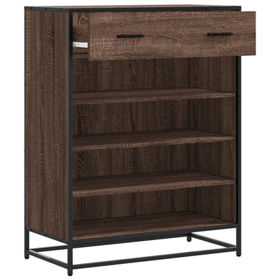 Ruskea kenkäkaappi Malania 75x38x97,5cm (tammi, puinen)