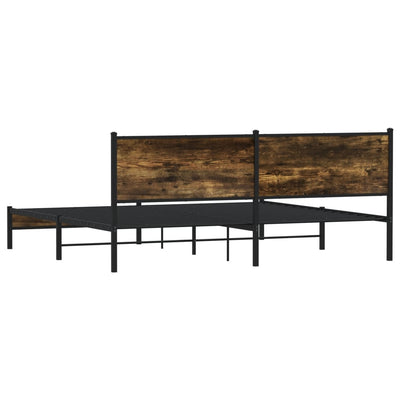 Savutammi metallinen sängynrunko ilman patjaa Oane 200x200cm