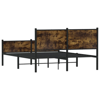 Metallinen sängynrunko savutammi 150x200 cm