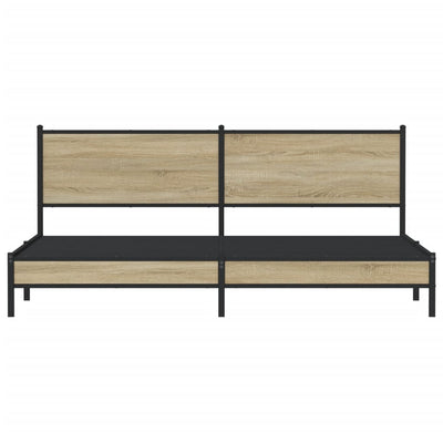 Savutammi metallinen sängynrunko ilman patjaa Oane 193x203cm