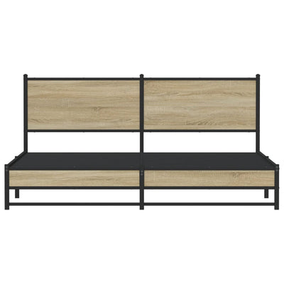 Savutammi metallinen sängynrunko ilman patjaa Oane 183x213cm