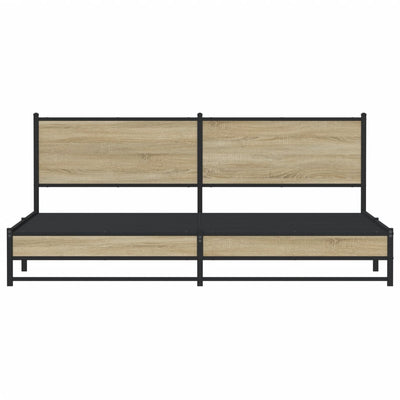 Savutammi metallinen sängynrunko ilman patjaa Oane 193x203cm