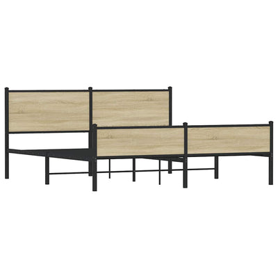 Savutammi metallinen sängynrunko ilman patjaa Oane 183x213cm