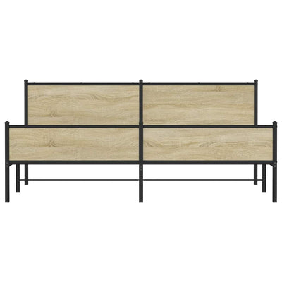 Savutammi metallinen sängynrunko ilman patjaa Oane 193x203cm