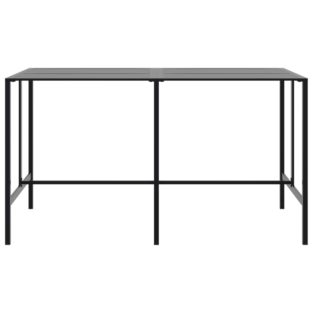 Musta baaripöytä Alindor 200x100x110cm (jauhemaalattu teräs)