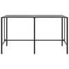 Musta baaripöytä Alindor 200x100x110cm (jauhemaalattu teräs)