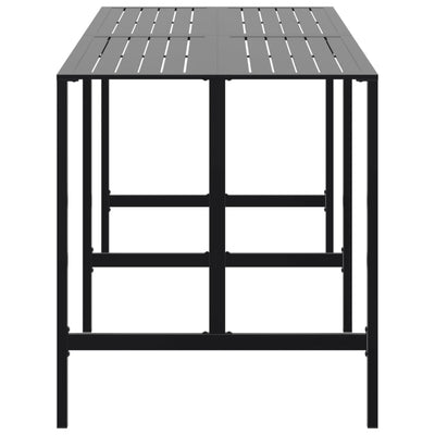 Musta baaripöytä Alindor 200x100x110cm (jauhemaalattu teräs)