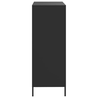 Kaappi musta 68x39x101,5 cm teräs