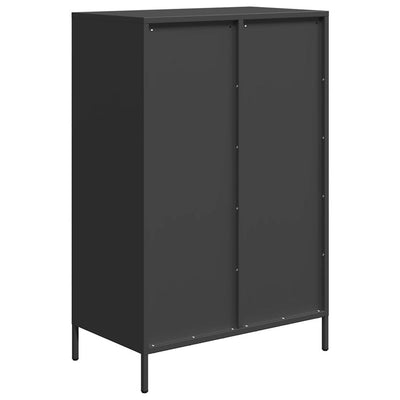 Kaappi musta 68x39x101,5 cm teräs