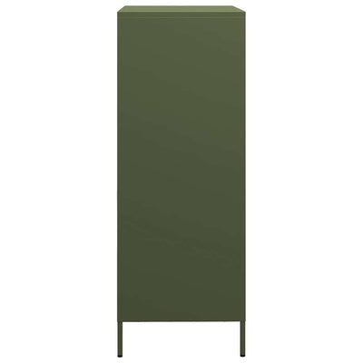 Kaappi oliivinvihreä 68x39x101,5 cm teräs