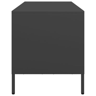 TV-taso musta 101,5x39x43,5 cm kylmävalssattu teräs