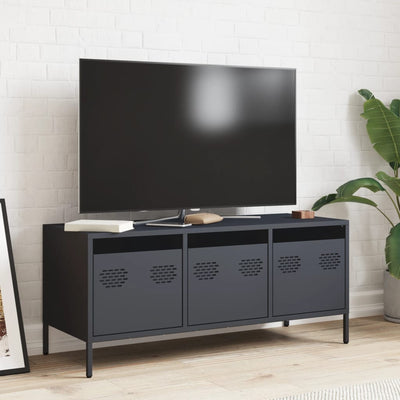 TV-taso antrasiitti 101,5x39x43,5 cm kylmävalssattu teräs