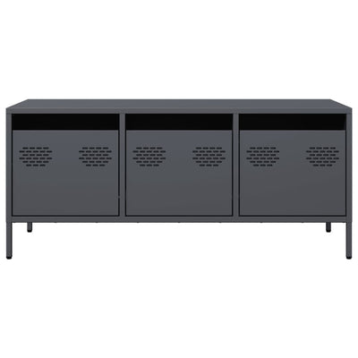 Antrasiitti tv-taso Rosia 101,5x39x43,5cm (kylmävalssattu teräs)