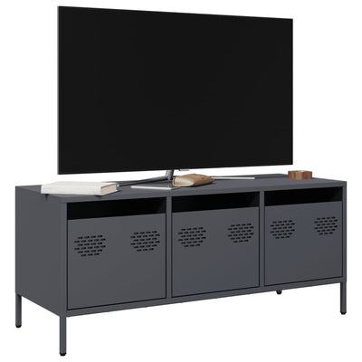 TV-taso antrasiitti 101,5x39x43,5 cm kylmävalssattu teräs