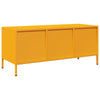 TV-taso sinapinkeltainen 101,5x39x43,5 cm kylmävalssattu teräs
