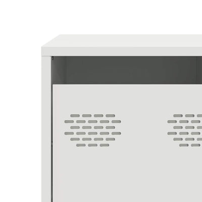 Valkoinen tv-taso Rosia 101,5x39x43,5cm (kylmävalssattu teräs)