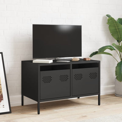 TV-taso musta 68x39x43,5 cm kylmävalssattu teräs