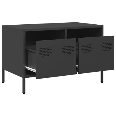 TV-taso musta 68x39x43,5 cm kylmävalssattu teräs