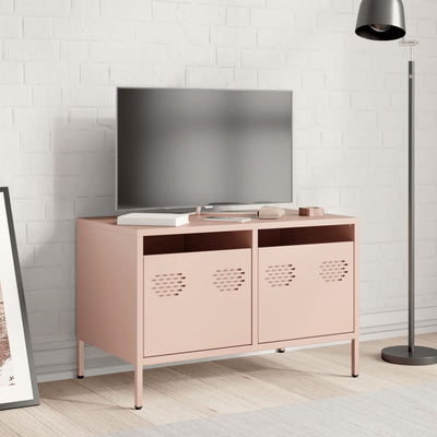 TV-taso pinkki 68x39x43,5 cm kylmävalssattu teräs