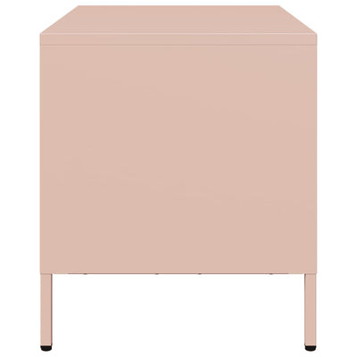 TV-taso pinkki 68x39x43,5 cm kylmävalssattu teräs