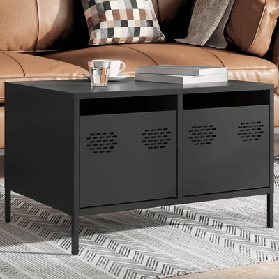 TV-taso musta 68x50x43,5 cm kylmävalssattu teräs