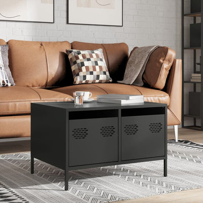 TV-taso musta 68x50x43,5 cm kylmävalssattu teräs