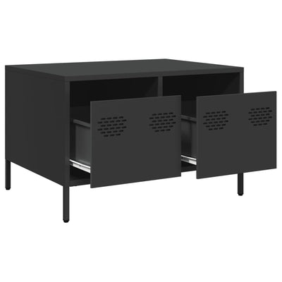 TV-taso musta 68x50x43,5 cm kylmävalssattu teräs