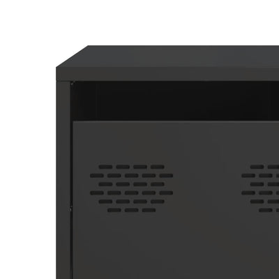 TV-taso musta 68x50x43,5 cm kylmävalssattu teräs