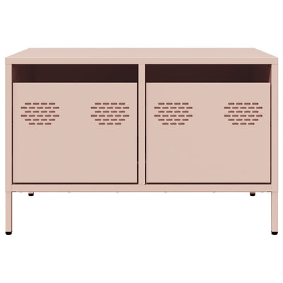 TV-taso pinkki 68x50x43,5 cm kylmävalssattu teräs
