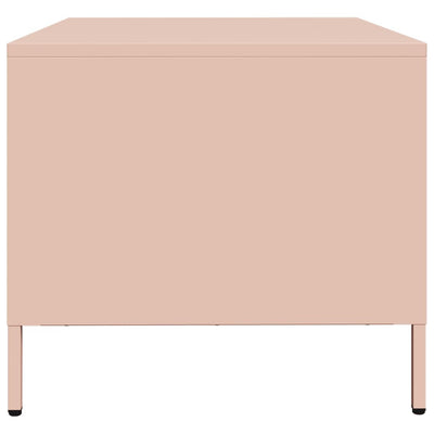 TV-taso pinkki 68x50x43,5 cm kylmävalssattu teräs