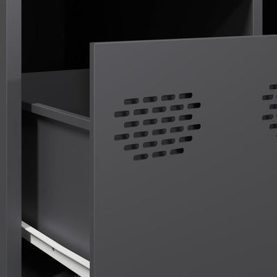 Antrasiitti tv kaappi Carpia 68x50x43,5cm (kylmävalssattu teräs)