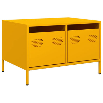 TV Kaappi Sinapinkeltainen 68x50x43,5 cm Kylmävalssattu teräs