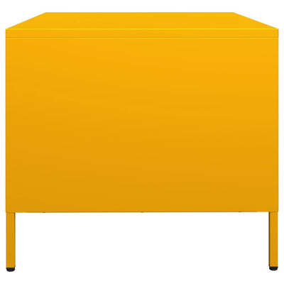 TV Kaappi Sinapinkeltainen 68x50x43,5 cm Kylmävalssattu teräs