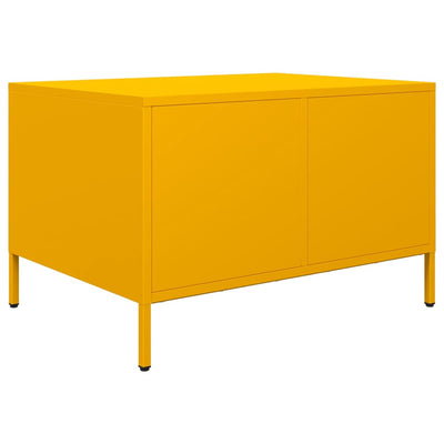 TV Kaappi Sinapinkeltainen 68x50x43,5 cm Kylmävalssattu teräs