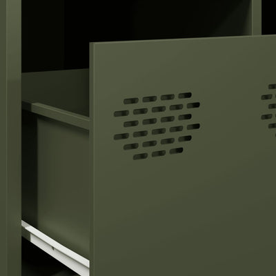 Oliivinvihreä tv-taso Carpia 68x50x43,5cm (kylmävalssattu teräs)